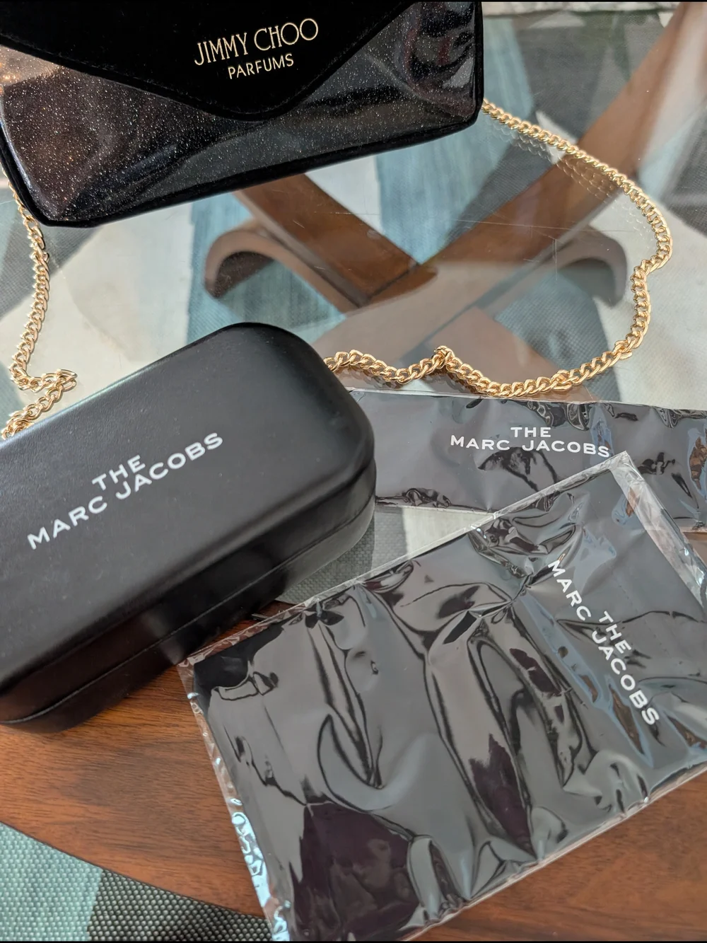 Marc Jacobs Black Sunglasses Case with Logo